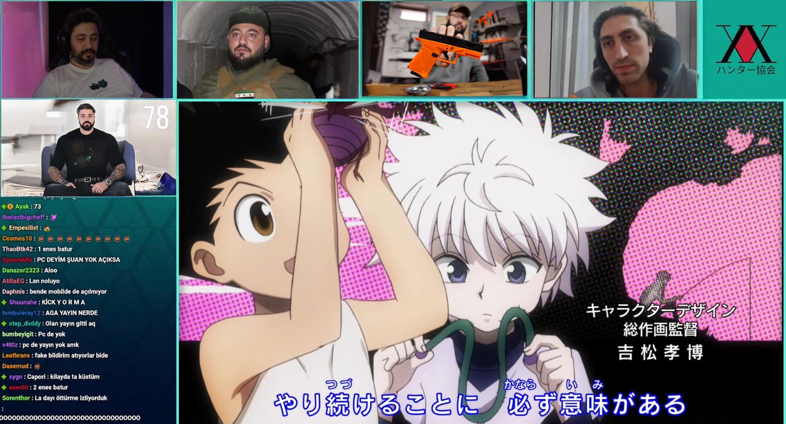 Pazar günkü HxH yayını çok iyidi GLYnin kanalında oldu kaçıranlar için ufak bir ss