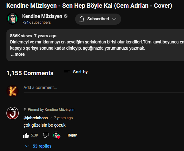 çok güzelsin be çocuk